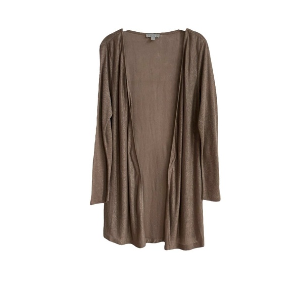 Pure Collection Linen Long Cardigan Wrap SZ 6 - Picture 4 of 4
